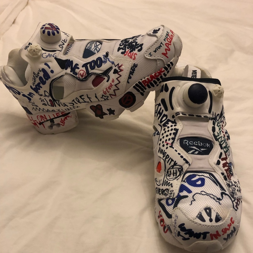 Vetements x Reebok Pump Fury doodle sz 6